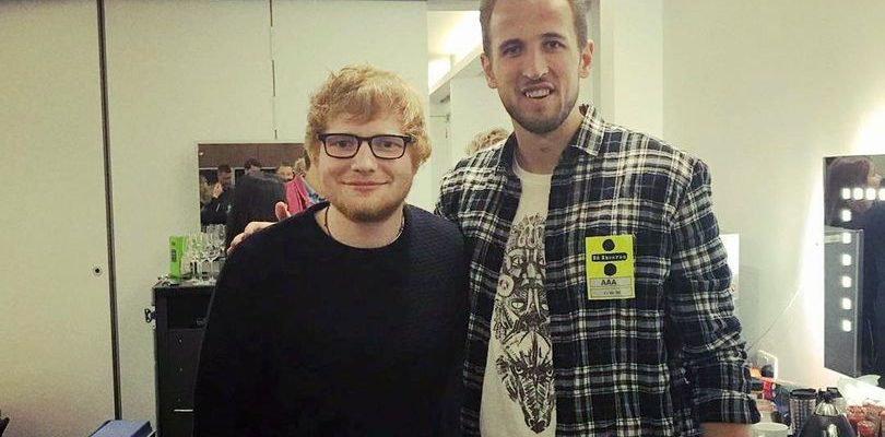 Cổ máy ghi bàn Harry Kane gặp gỡ Ed Sheeran