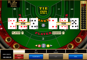 Nhận thêm quân khi chơi baccarat