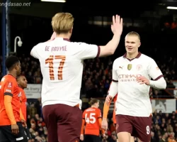 Kết quả bóng đá 28/02: Haaland giúp Man City hủy diệt Luton