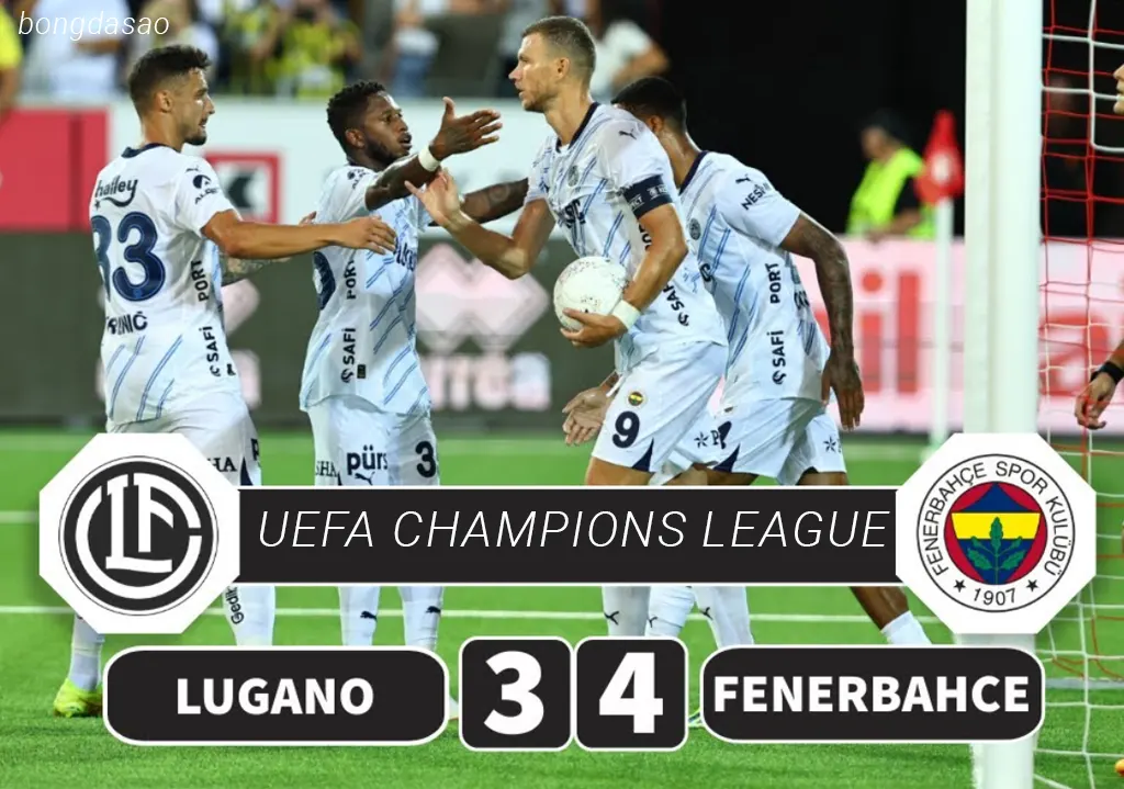 Kết quả Bóng đá ngày 24/07: Fenerbahce thắng nhọc Lugano