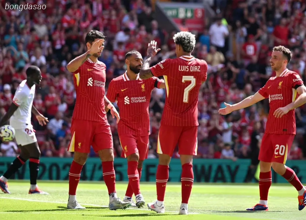 Kết quả bóng đá 11/08: LFC Liverpool đại thắng Sevilla
