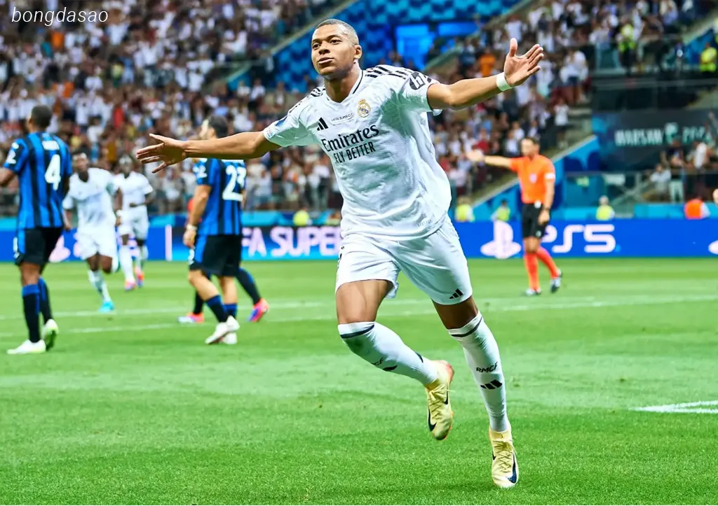 Kết quả bóng đá 15/08: Mbappe giúp Real Madrid hạ Atalanta