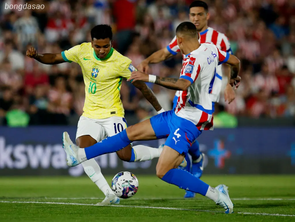 Kết quả vòng loại World Cup 2026 Nam Mỹ: Paraguay vs Brazil