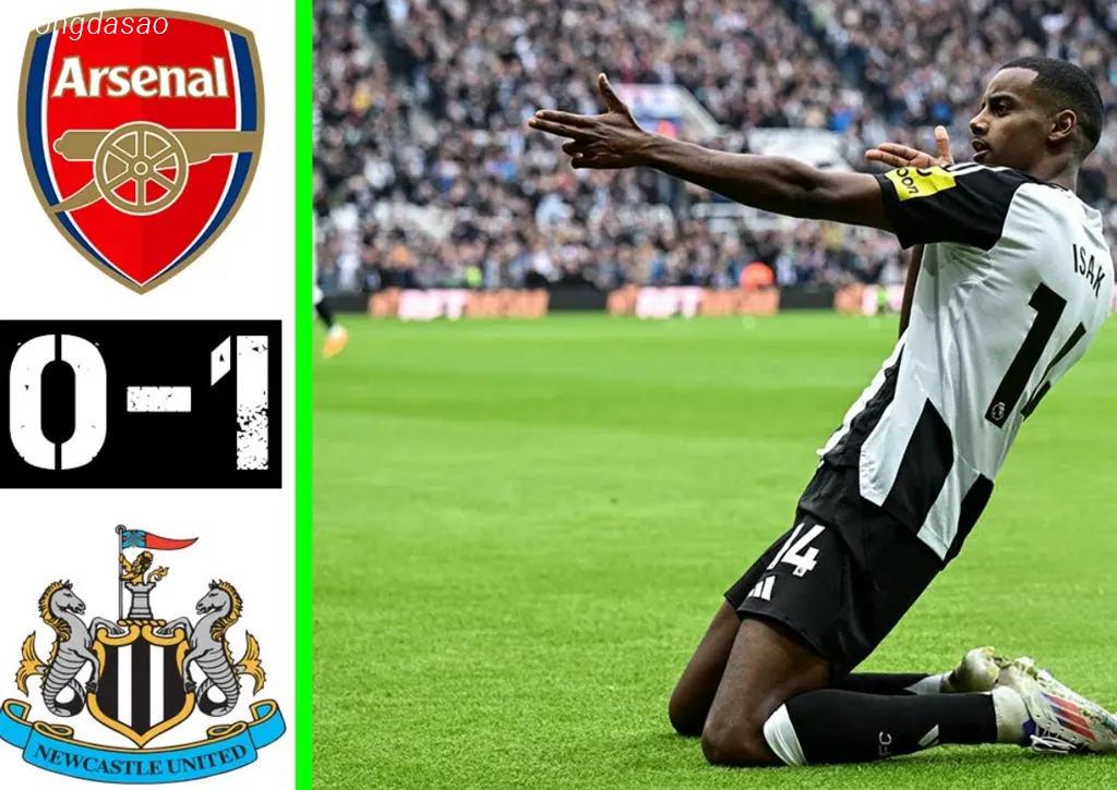 Kết quả bóng đá 02/11: Newcastle vs Arsenal