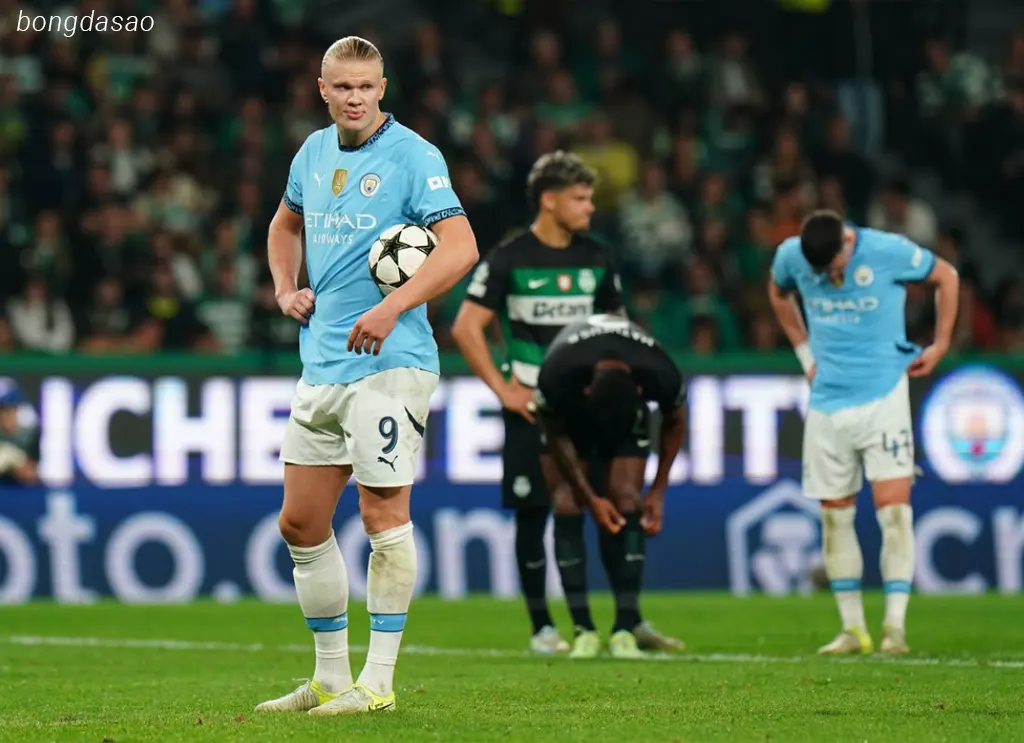 Kết quả bóng đá ngày 06/11: Sporting Lisbon vs Man City