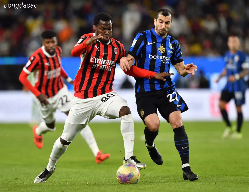 Kết quả bóng đá ngày 07/01: Inter Milan vs AC Milan