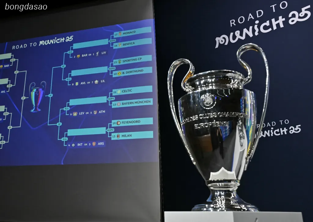 Tổng hợp kết quả bốc thăm vòng 1/8 Champions League 2024/25