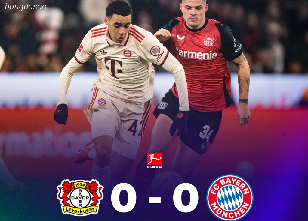 Kết quả vòng 22 Bundesliga: Levekusen chia điểm của Bayern