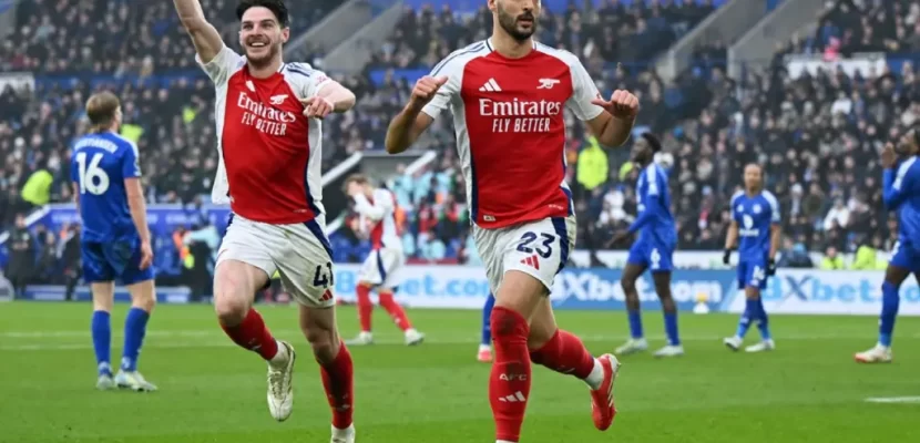 Kết quả vòng 25 Premier League: Arsenal nhọc nhằn hạ Leicester