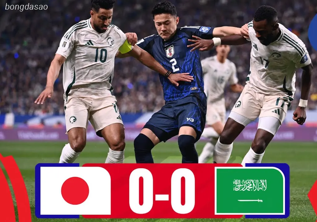 Kết quả bóng đá ngày 25/03: Nhật Bản vs Ả Rập Xê Út