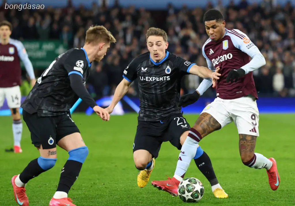 Kết quả vòng 1/8 Champions League: Aston Villa vs Club Brugge