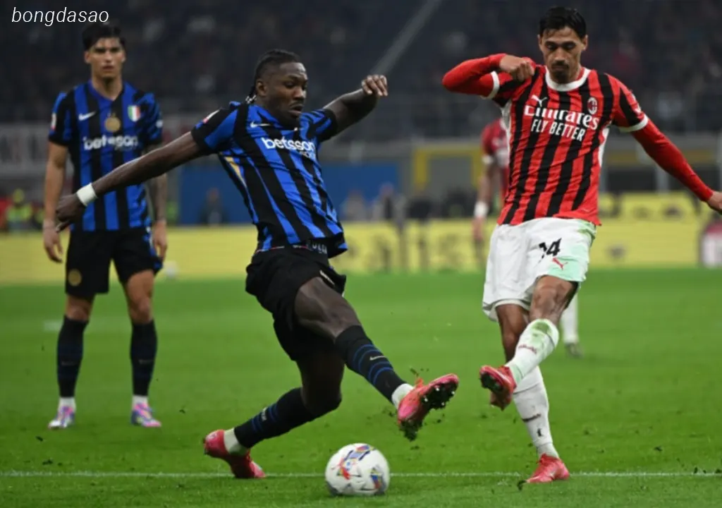 Kết quả bán kết lượt đi Coppa Italia 2024/25: AC Milan vs Inter Milan