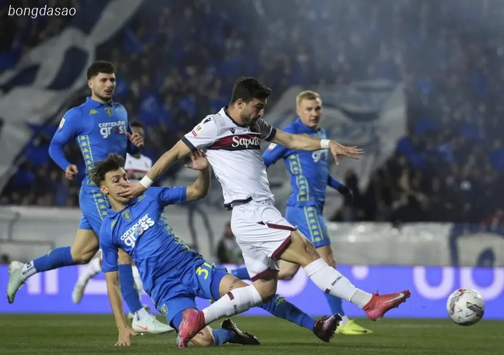 Kết quả bán kết lượt đi Coppa Italia 2024/25: Empoli vs Bologna