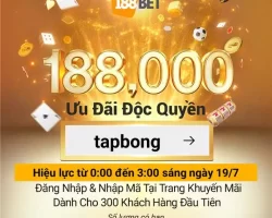 188bet code cho ngày 19/7