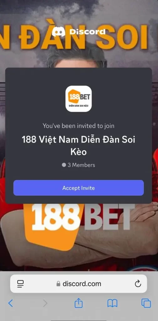 188BET mở diễn đàn tại discord thay thế telegram Diễn đàn soi kèo discord 188 thay thế telegram