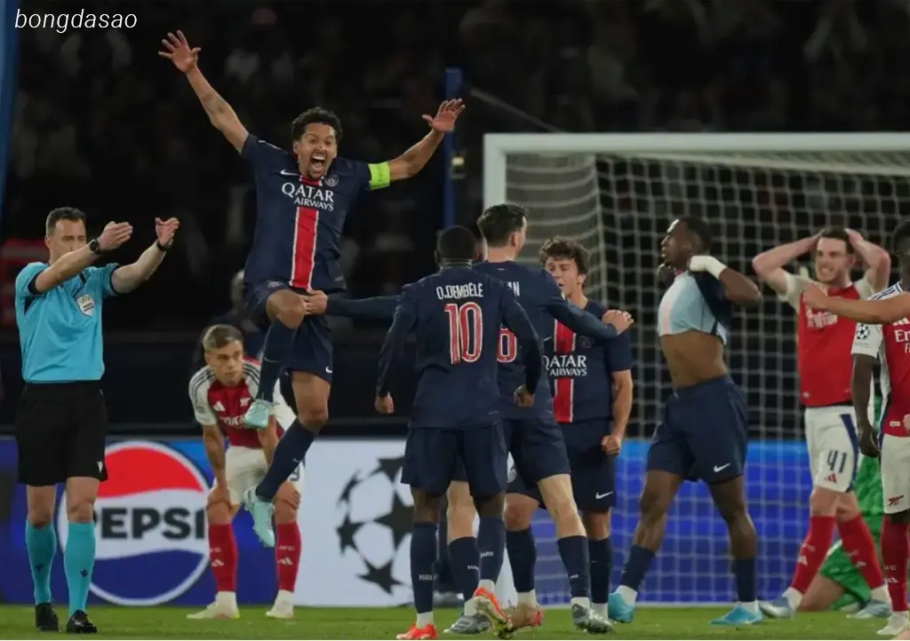 Kết quả bán kết Champions League 2024/25: PSG vs Arsenal