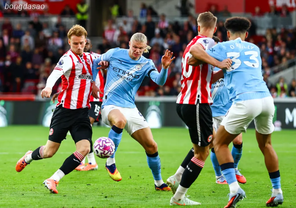 Kết quả bóng đá ngày 05/10: Brentford vs Man City