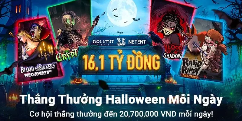 khuyến mãi slotgame halloween taptap